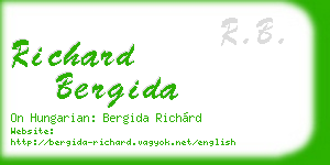 richard bergida business card
