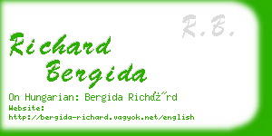 richard bergida business card